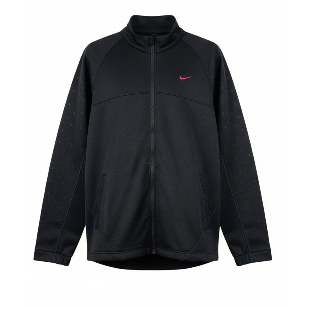 Nike Golf Therma-FIT Full Zip Jacket Black Pink Swoosh Women's XL